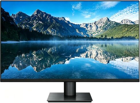 32 Inch FHD 1080P CCTV Security Monitor, Thin LED Screen Computer Monitor, 75Hz Refresh Rate with HDMI VGA and Audio, Compatible with 4K, for Surveillance NVR/DVR System in Kuwait