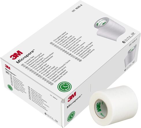 Micropore Paper Tape: White 2" X 10 Yds, Box of 6 in Kuwait