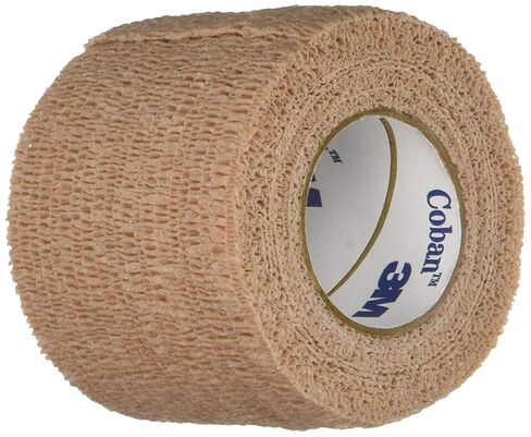 3M Coban Self-Adherent Wrap, Self Adherent Wrap Used to Secure Dressings and Other Devices, Compress or Protect Wound Sites and Immobilize Injuries, Tan, 2" x 5 yds, Each in Kuwait
