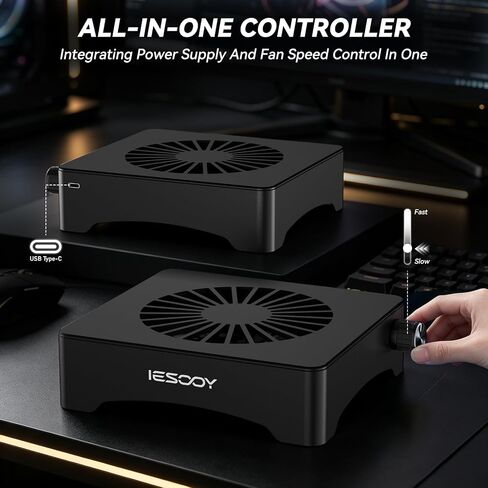 Quiet 120mm USB Cooling Fan with Aluminum Stand in Kuwait
