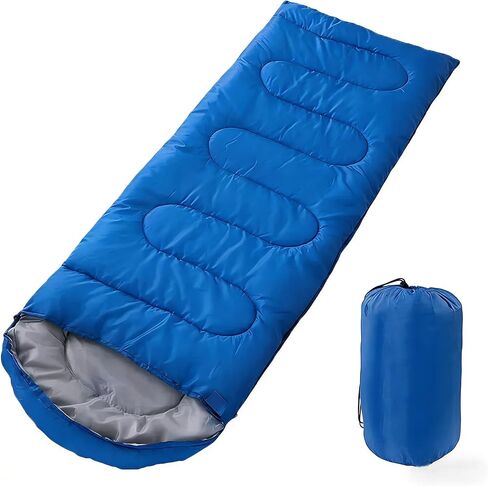 SNZ Lightweight 3-Season Sleeping Bag - Mummy Camping Sleeping Bag for Adults & Kids, Warm Weather (59°F-90°F), Portable for Hiking, Backpacking, Travel in Saudi Arabia
