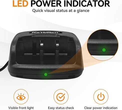 KaYoTom G09 Desktop Charger for POC Walkie Talkies, Single Slot Charging Dock with Power Plug & Cable, Replacement Charging Base for Global Two Way Radio Accessories in Saudi Arabia