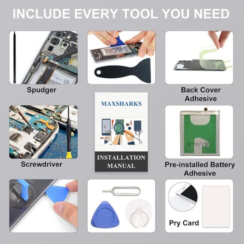 for Galaxy S25 Replacement Battery EB-BS931ABY Compatible with Samsung S25 SM-S931U/U1/W/B/E/N Series, with Instruction & Toolkit in Saudi Arabia
