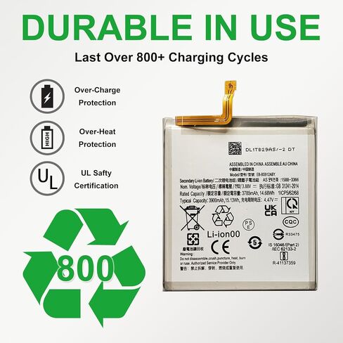 New Cellphone Replacement Battery Compatible with Galaxy S23 SM-S911F/DS/U/U1/W/B/N Series EB-BS911ABY, with Toolkit & Repair Guide in Saudi Arabia