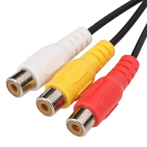 Sorandy S Video 4 Pin to Cable, Pure Copper Core Double Shielding Cable, PVC Flexible Bend with Standard 4 Pin Jack, 1.0ft, Ideal for Video Adapter in Saudi Arabia