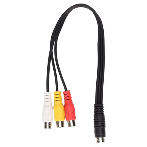 Sorandy S Video 4 Pin to Cable, Pure Copper Core Double Shielding Cable, PVC Flexible Bend with Standard 4 Pin Jack, 1.0ft, Ideal for Video Adapter in Saudi Arabia