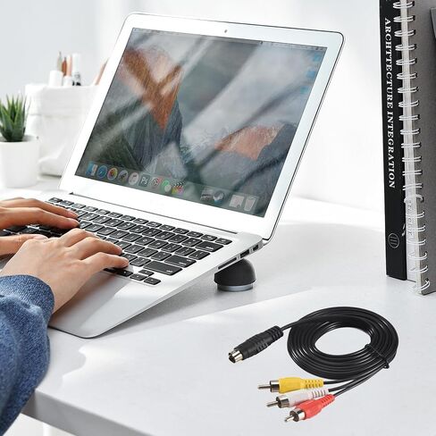 كابل تحويل 1.5 متر 4.9 قدم 3 ذكر إلى 4 دبوس S-Video Male TV PC in Saudi Arabia