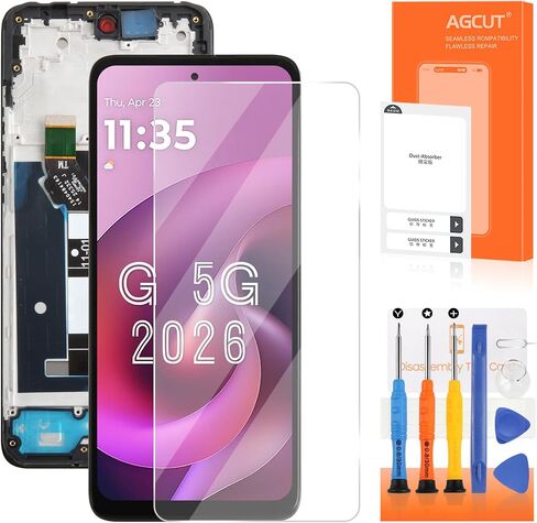 AGCUT for Moto G 5G 2026 Screen Replacement for Moto G 5G 2026 LCD Display XT2613-1 XT2613-2 XT2613V LCD Digitizer Touch Screen Assembly Repair Kits with Frame in Saudi Arabia