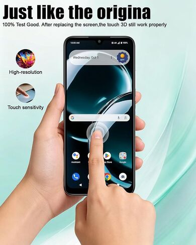 LCD Display Touch Screen Digitizer Frame Assembly Replacement for Cricket Icon Plus 2026 SN333C, AT&T Verge 2 5G SN333A, 6.9 Inch in Saudi Arabia