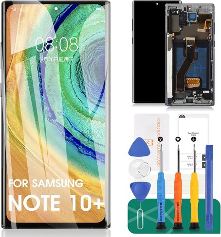 TFT for Samsung Note 10 Plus LCD Screen Replacement for Samsung Galaxy Note 10 Plus LCD Display for Galaxy SM-N975F, SM-N975U LCD Touch Screen Digitizer Assembly Repair Kits with Frame (Black) in Saudi Arabia