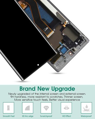 TFT for Samsung Note 10 Plus LCD Screen Replacement for Samsung Galaxy Note 10 Plus LCD Display for Galaxy SM-N975F, SM-N975U LCD Touch Screen Digitizer Assembly Repair Kits with Frame (Black) in Saudi Arabia