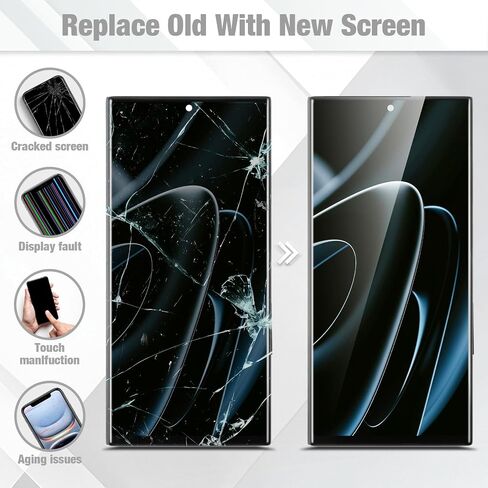for Samsung Galaxy S23 Ultra 5G Screen Replacement with Frame,Incell in Saudi Arabia
