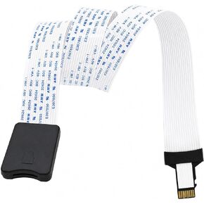HQRP 2-Pack Micro SD to SD Card Male to Female Extension Cable Adapter - Flexible TF Card Extender for 3D Printer, Car GPS, DVR, Raspberry Pi, Ender 3 V2, CR-10 in Saudi Arabia