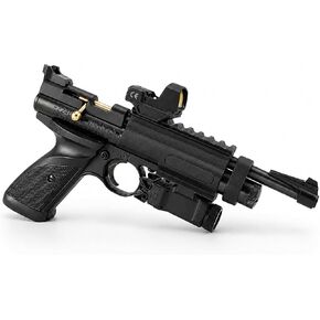 Dual Rail Scope & Light Mount for Crosman 2240, 20mm Weaver/Picatinny Compatible, Black Nylon Polymer - Made in USA in Kuwait