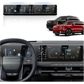 واقي شاشة Karltys لعام 2026 2027 Kia Telluride X-PRO/SX-Prestige/AWD، غطاء شاشة ملاحة عالي الدقة من الزجاج المقوى 12.3 بوصة 9H لفيلم شاشة اللمس Kia Kia Telluride [مضاد للوهج ولا يوجد بصمة إصبع] in Kuwait