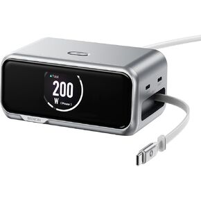 MOKiN 200W Charging Station with Retractable Cord, 6-Port Desktop Charger in Saudi Arabia