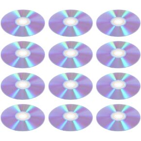 VICASKY 12pcs Blank DVD-r Writable Discs 4.7gb Capacity High Fidelity Sound Plastic Recordable Blank DVDs for Audio and Data Backup Suitable for Office and Classroom Use in Saudi Arabia
