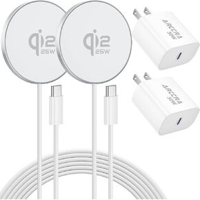 MagSafe 25W Wireless Fast Charger for iPhone 17 16 15 14 Magnetic Charger in Kuwait