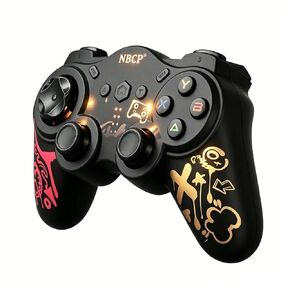 NBCP Wireless PC Controller with Hall Joysticks for Switch/Windows PC/PS3/Android and IOS, No Drift, High Precision, Dual Vibration Motors, Ergonomic Designed Precise Joystick in Kuwait