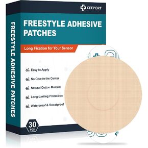Ceeport 30 Pack Freestyle Adhesive Patches Intended for Libre 1/2/3 & Plus in Saudi Arabia