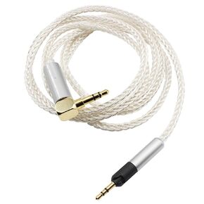 Youkamoo L-Shaped Replacement Audio Upgrade Cable Compatible with Sennheiser HD560s HD599 HD598 HD598SE HD620S HD400PRO HD569 HD579 HD558 HD518 HD505 HD598cs Headphones Right Angle 3.5mm 4ft/1.2m in Kuwait