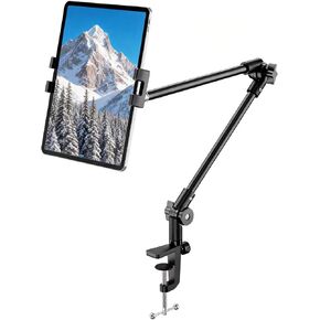 حامل حامل للكمبيوتر اللوحي KDD، حامل هاتف iPad قابل للتعديل، حامل كاميرا ويب بطول 27 بوصة، حامل كاميرا بروجيكتور للمكتب، مناسب للأجهزة 4.7 بوصة - 12.9 بوصة، iPad Pro 12.9 Air Mini، Galaxy Tabs، Switch، iPhone in Saudi Arabia