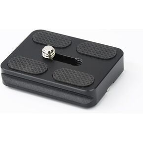 Foto&Tech Metal 50mm PU-50 Quick Shoe Plate, ¼ Screw Camera Tripod Mounting Plate with Anti-Slip Rubber Pad Compatible with Arca-Swiss System Type Ballhead (2 Pieces) in Saudi Arabia