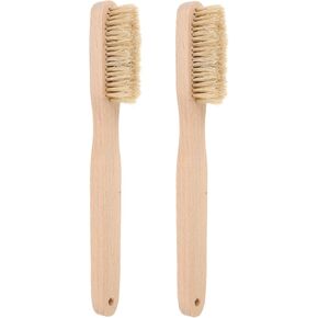 2pcs Bouldering Climbing Brush with Wooden Handle and Natural Bristles for Efficient Chalk and Dirt Removal, Lightweight Design Reaches Tight Corners, for Indoor Climbing in Kuwait