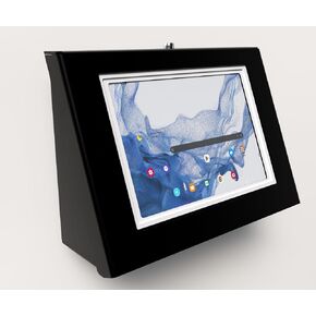 Easy Wall Mount Security Tablet Kiosk for Samsung Galaxy TAB A9+ A11+ 11" Tablet Designed for Integration of USB Hub, Printer, CC Reader & All Your Peripherals (Black) in Kuwait