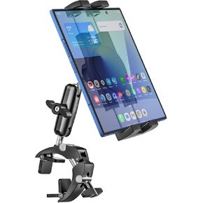 Aluminium Motorcycle Z Fold Mount - [Foldable Phone Friendly] Bike Tablet Holder, Bicycle Handlebar Clamp, 360° Adjustable Metal Arm for Samasung Galaxy Fold 7 6 5 4 3 2, Tabs, Google, iPad, iPhone in Kuwait