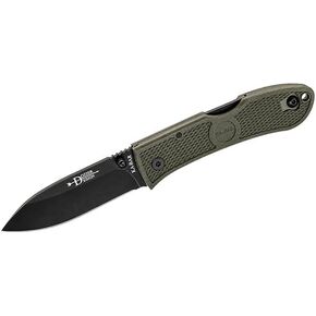 KA-BAR Dozier Pocket Knife 3" Drop Point D2 Stainless Steel Blade Zytel Handle Foliage Green in Kuwait