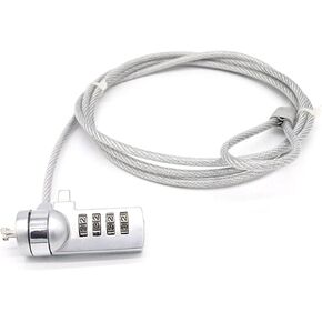 Chain Lock 4 Digit Password Notebook Laptop Computer Security Lock Cable Chain for Laptop Notebook PC Anti-Theft keyless Entry Door Lock in Saudi Arabia