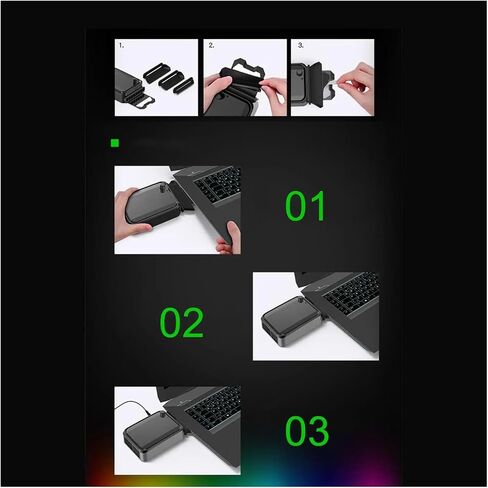 Notebook Side-Suction Exhaust Cooler Air Extracting Laptop Cooling Fan Low-Noise Cooler Exhaust Radiator Side Suction Fan in Saudi Arabia