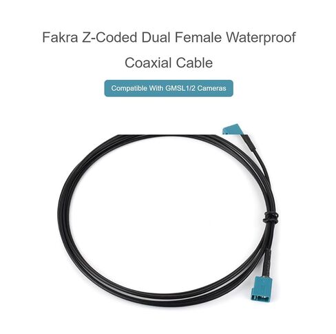 TUOPUONE Fakra Z-Coded Dual Female Waterproof Coaxial Cable, Compatible with GMSL1/2 Cameras in Saudi Arabia