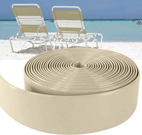 LukLoy 2" Wide 50ft Long Vinyl Straps for Patio Chairs Repairs, Driftwood in Kuwait