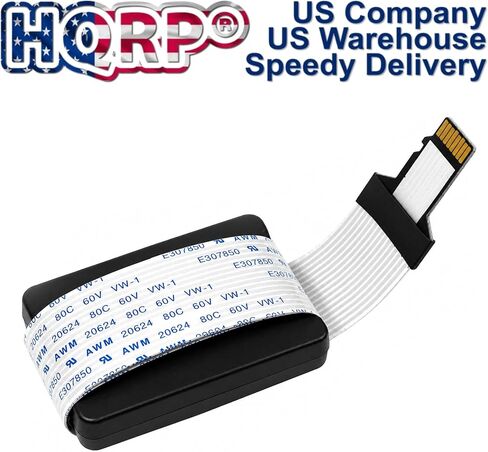 HQRP 2-Pack Micro SD to SD Card Male to Female Extension Cable Adapter - Flexible TF Card Extender for 3D Printer, Car GPS, DVR, Raspberry Pi, Ender 3 V2, CR-10 in Saudi Arabia