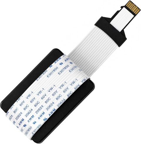 HQRP 2-Pack Micro SD to SD Card Male to Female Extension Cable Adapter - Flexible TF Card Extender for 3D Printer, Car GPS, DVR, Raspberry Pi, Ender 3 V2, CR-10 in Saudi Arabia