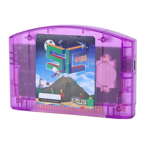 Serounder Game Cartridge for N64, 64DD Emulation Flash Cart Supports SMS GG CHF ROM, Auto Save Backup Retro Gaming, for Nostalgic Game Players and Innovative Developers (Black Transparent) in Saudi Arabia