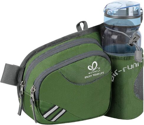 WATERFLY Fanny Pack Waist Bag: Waist Pack for Women Men with Water Bottle Holder Hiking Fanny Pack for Running Walking DogWalking Travel Cycling in Saudi Arabia