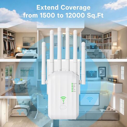 WiFi 6 Extender AX1900 for Gaming & 4K Streaming, Covers 12000sqft in Saudi Arabia