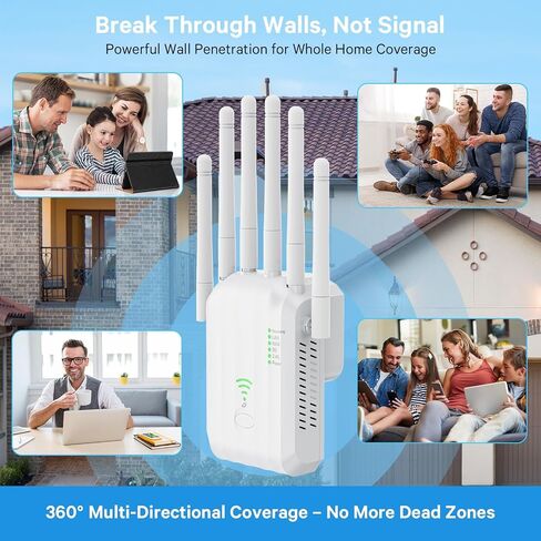 WiFi 6 Extender AX1900 for Gaming & 4K Streaming, Covers 12000sqft in Saudi Arabia