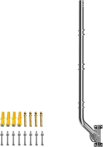 Universal Heavy Duty 430 Stainless Steel Antenna Mount & Mast – J-Pole Bracket for Outdoor Antennas, Starlink, Weather Stations, WiFi Extenders, 1.38" Diameter in Saudi Arabia