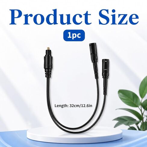 1 in 2 Out Digital Optical Audio Splitter Cable Fiber Optic Splitter for TV Sound Bar Receiver and Home Theater System in Saudi Arabia