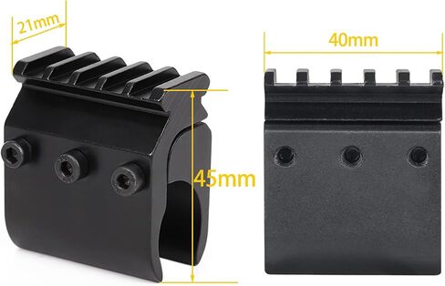 محول السكك الحديدية Persei Barrel Clamp Mount Picatinny لمصباح يدوي بالليزر in Kuwait