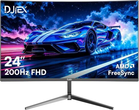 شاشة منحنية مقاس 27 بوصة، شاشة كمبيوتر FHD 1080P 100 هرتز | شاشة 1800R VA، تباين 4000:1، 99% sRGB، HDR10، FreeSync، HDMI، DisplayPort، شاشة VESA 100x100 مم للمكتب والدراسة والكمبيوتر المنزلي in Kuwait