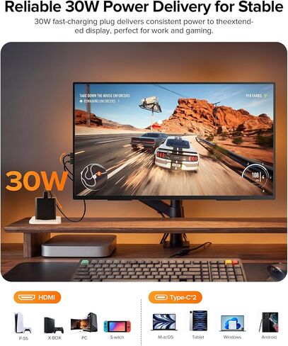 شاشة EVICIV المحمولة 24 بوصة 144 هرتز، 145% sRGB QLED 0.1MS شاشة الألعاب in Kuwait
