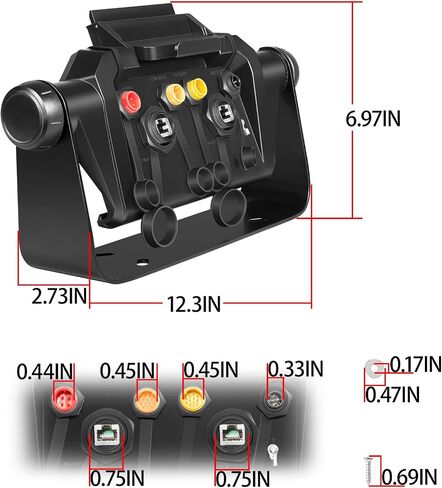 حامل بكفالة مع حامل بديل سريع التحرير لـ Garmin ECHOMAP Ultra 102sv 106sv، حامل تثبيت لأداة تحديد مخططات الأسماك يحل محل 010-12841-00 in Kuwait