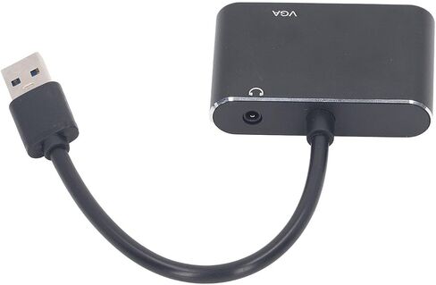 USB 3.0 to HD Adapter, Stainless Steel USB 3.0 to VGA Adapter with High Speed Simultaneous Output, Ideal for Movie Meeting Presentation in Kuwait
