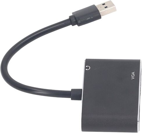 USB 3.0 to HD Adapter, Stainless Steel USB 3.0 to VGA Adapter with High Speed Simultaneous Output, Ideal for Movie Meeting Presentation in Kuwait