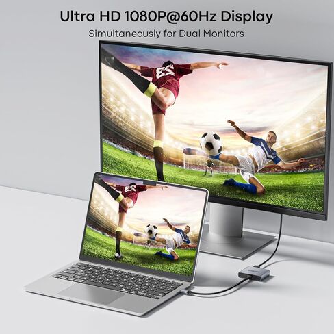UANTIN USB-A إلى محول HDMI مزدوج، شاشة ممتدة للشاشة المزدوجة in Kuwait